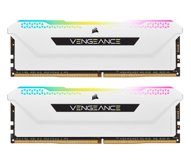 CORSAIR DDR4 Vengeance RGB PRO SL 16GB/3200(2*8GB) biały CMH16GX4M2E3200C16W - 624303 - zdjęcie